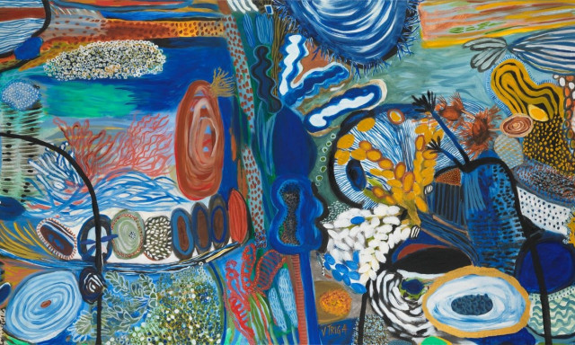 Ιστορικό Αρχείο – Μουσείο Ύδρας: «Γραφές και Χάρτες» με ζωγραφική και κεραμικά από την Βάσω Τρίγκα