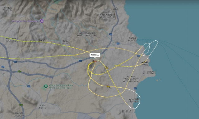 Φωτιά Ραφήνα: Η αδιάκοπη μάχη των εναέριων μέσων με το πύρινο μέτωπο