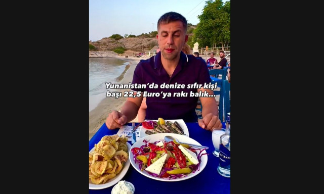 Τούρκος influencer πλήρωσε 22,5 ευρώ σε ελληνική ταβέρνα και οι συμπατριώτες του εκνευρίστηκαν