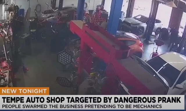 Η φάρσα της χρονιάς έγινε σε συνεργείο της Αριζόνα (vid)