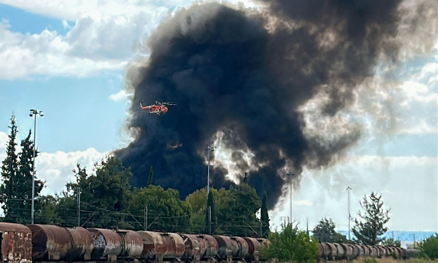 Θεσσαλονίκη: Μαίνεται η φωτιά στη Σίνδο - Ενισχύθηκαν οι δυνάμεις