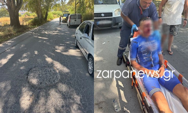 Χανιά: Σοκαριστικός τραυματισμός για τον πρωταθλητή ποδηλασίας – Το κράνος του έσωσε τη ζωή