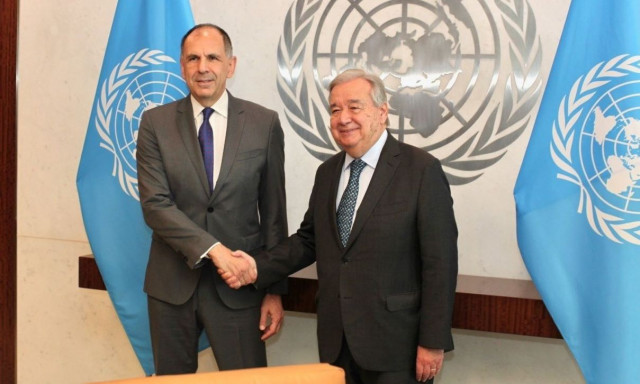 ΟΗΕ: Συνάντηση Γεραπετρίτη - Γκουτέρες στο πλαίσιο της άτυπης συνάντησης για το Κυπριακό