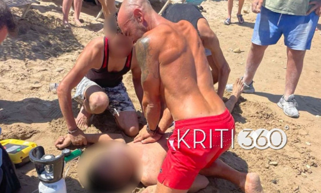 Χανιά: Ναυαγοσώστης επανέφερε στη ζωή 20χρονο που κόντεψε να πνιγεί