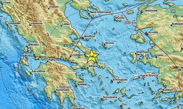 Χάρτης σεισμού