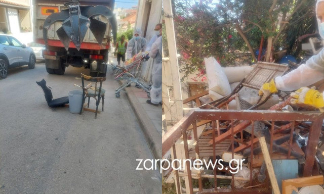 Χανιά: Επιχείρηση του δήμου σε σπίτι σκουπιδότοπο στη Χαλέπα- Επιτέθηκε σε υγειονομικό η ιδιοκτήτρια