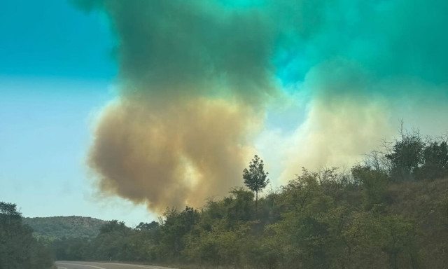 Φωτιά τώρα στην Πέλλα κοντά στο Μαυροβούνι - Επιχειρεί ελικόπτερο