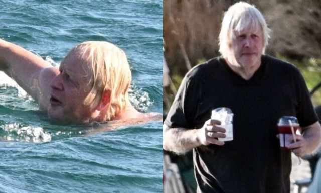 Μπόρις Τζόνσον: Απολαμβάνει τις βουτιές του στις ελληνικές παραλίες
