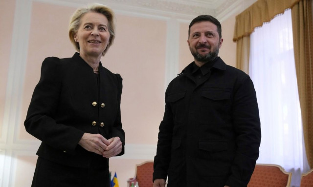 Με την Ούρσουλα φον ντερ Λάιεν ο Ζελένσκι στη συνάντηση με τον Τραμπ