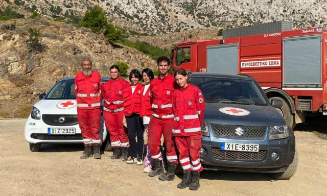 Ο Ερυθρός Σταυρός προσφέρει Πρώτες Βοήθειες Ψυχικής Υγείας  στους κατοίκους της πυρόπληκτης Χίου