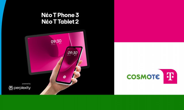 Η COSMOTE TELEKOM φέρνει για πρώτη φορά στην Ελλάδα τις ΑΙ συσκευές T Phone 3 και Τ Tablet 2