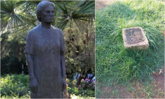 Νίκαια: Άγνωστοι έκλεψαν το ορειχάλκινο άγαλμα «Η Γυναίκα του Λαού»