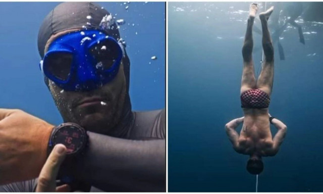 Κροάτης δύτης έσπασε «τρομακτικό» ρεκόρ Γκίνες: Έμεινε μέσα στη θάλασσα σχεδόν μισή ώρα (βίντεο)