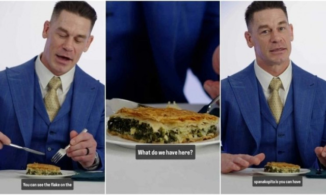 Ο Τζον Σίνα αποκαλύπτει τον έρωτά του για τη σπανακόπιτα: «Όταν δοκιμάζεις, σου ξυπνάει αναμνήσεις»