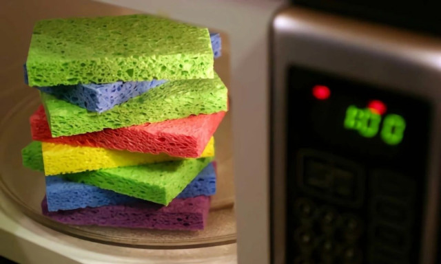 Το κόλπο που δεν ξέρατε; Γιατί πρέπει να βάζετε τα σφουγγάρια σας στον φούρνο μικροκυμάτων