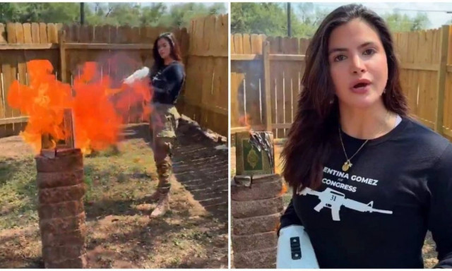 Ρεπουμπλικανή υποψήφια έκαψε το Κοράνι με φλογοβόλο: «Υπάρχει μόνο ο Θεός του Ισραήλ»