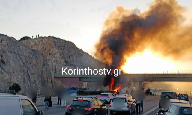 Αποκαταστάθηκε μερικώς η κυκλοφορία των οχημάτων στην Αθηνών - Κορίνθου