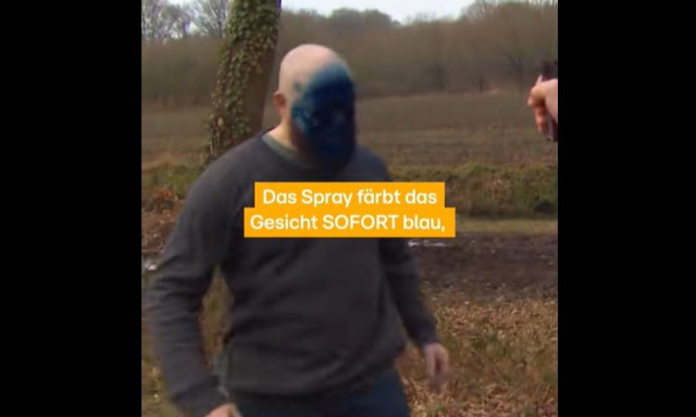 Φρενίτιδα με το «σπρέι Στρουμφ»: Αυτοάμυνα ή επικίνδυνο όπλο