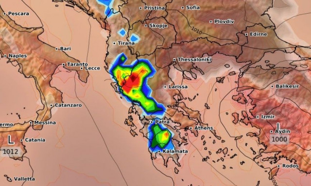 Καιρός: Νέος γύρος καταιγίδων τις επόμενες ώρες - Τι δείχνει το αμερικανικό μοντέλο GFS