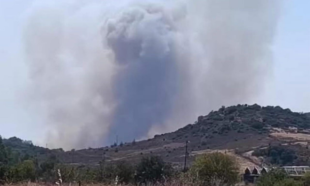 Φωτιά στη Μυτιλήνη - Μήνυμα του 112 για ετοιμότητα στους κατοίκους