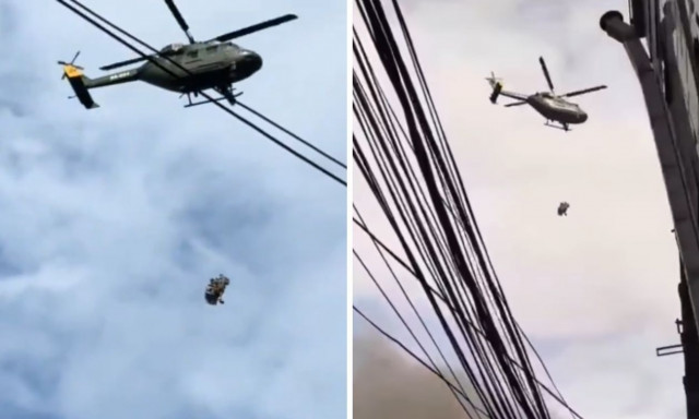 Βίντεο από Νεπάλ: Εντυπωσιακή απόδραση με ελικόπτερο από το φλεγόμενο Κατμαντού