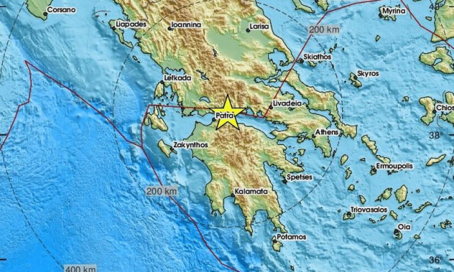 Σεισμός μεταξύ Αιγίου και Ναυπάκτου