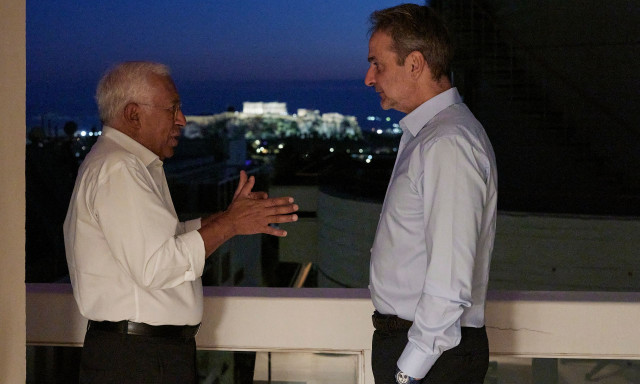 Ο Κυριάκος Μητσοτάκης παρέθεσε δείπνο στον António Costa - Δείτε εικόνες