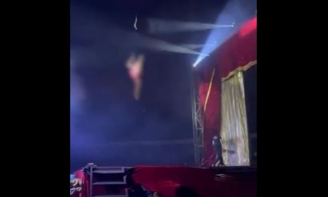 Βραζιλία: Ακροβάτιδα έπεσε από τα 5 μέτρα κατά τη διάρκεια παράστασης – Δείτε βίντεο