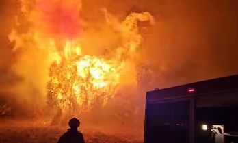 Φωτιά στα Λεχαινά Ηλείας