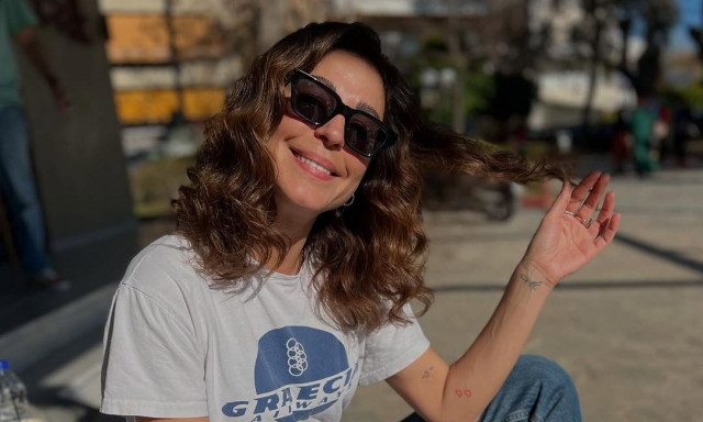 Κατερίνα Παπουτσάκη: Κυριακάτικη βόλτα στο Ζάππειο με τους γιους της και τον σύντροφό της