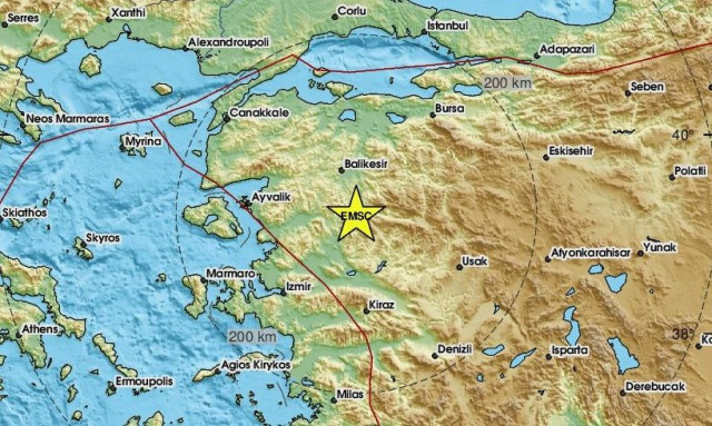 Ισχυρός σεισμός 5 Ρίχτερ στη δυτική Τουρκία