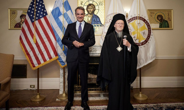 Συνάντηση Μητσοτάκη – Βαρθολομαίου στη Νέα Υόρκη