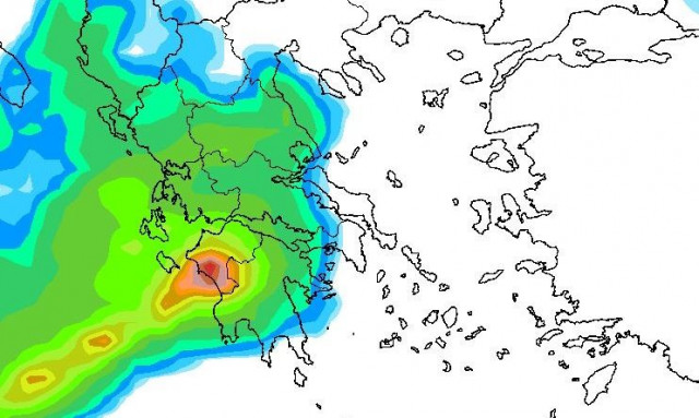 Χάρτες για την επιδείνωση του καιρού: Πού και πότε αναμένονται μεγάλες ποσότητες βροχής