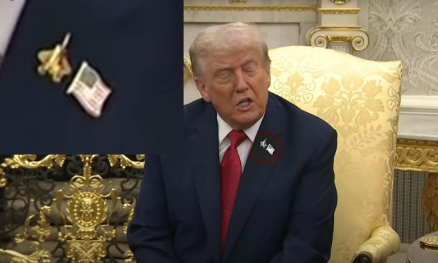 Ισχυρός συμβολισμός Τραμπ στη συνάντηση με Ερντογάν: Φορούσε καρφίτσα με «χρυσό» F-35