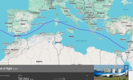 Το αεροπλάνο του Νετανιάχου απέφυγε τη Γαλλία και πέταξε πάνω από Ελλάδα και Ιταλία προς τις ΗΠΑ