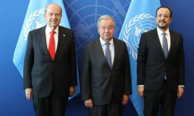 Άκαρπη η τριμερής για το Κυπριακό - Επιθετικός ο Τατάρ, λέει ο Χριστοδουλίδης