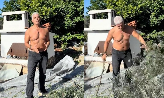 Σταύρος Μπαλάσκας: Η φωτογραφία του Γιώργου Καλλιακμάνη που τον έκανε να αποκαλύψει το στήθος του