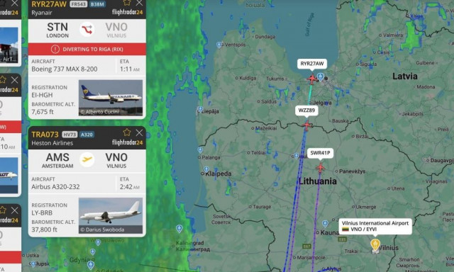 Μπαλόνια λαθρεμπόρων από τη Λευκορωσία σήμαναν συναγερμό στο αεροδρόμιο του Βίλνιους