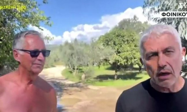 Μετά τον Καλλιακμάνη και τον Μπαλάσκα εμφανίστηκε χωρίς μπλούζα και Γερμανός (πρώην) αστυνομικός