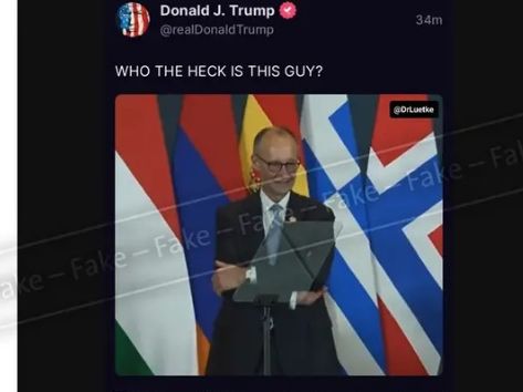 Πώς μια ψεύτικη ανάρτηση γίνεται viral: Τραμπ για Μερτς: «Ποιος στο καλό είναι αυτός ο τύπος;»