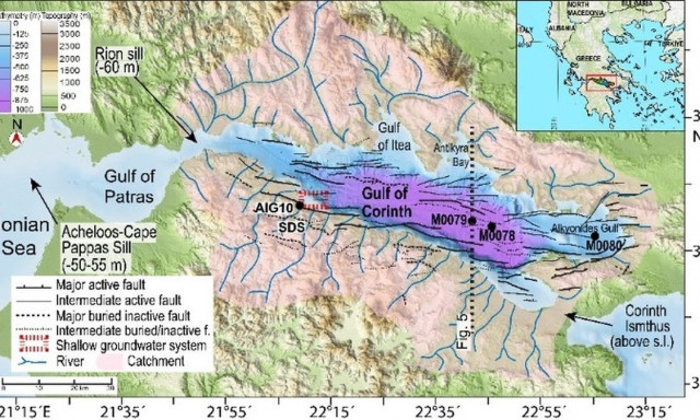 Eντοπίστηκε γλυκό νερό κάτω από τον Κορινθιακό Κόλπο