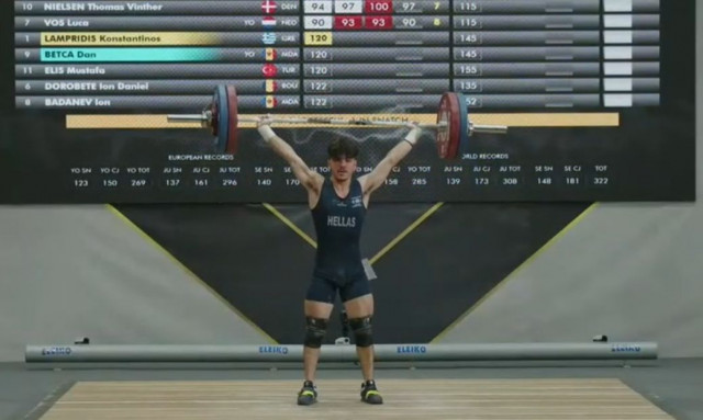 Άρση Βαρών: Το ασημένιο μετάλλιο στο Ευρωπαϊκό Πρωτάθλημα κατέκτησε ο Κωνσταντίνος Λαμπρίδης