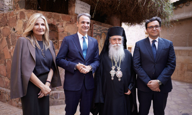 Μητσοτάκης από Σινά: «Εθνικό καθήκον η διαρκής στήριξη της Μονής Αικατερίνης»