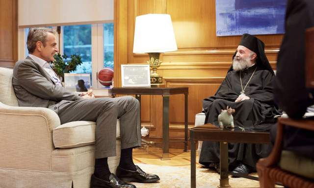 Μητσοτάκης: Συνάντηση με Αρχιεπίσκοπο Αυστραλίας Μακάριο - Τι συζητήθηκε