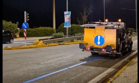 Μαραθώνιος Αθήνας 2025: Χαράχτηκε και φέτος η μπλε γραμμή - Όλες οι κυκλοφοριακές ρυθμίσεις