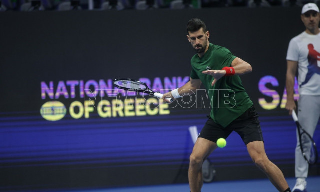 Hellenic Championship ATP 250: Το «ζέσταμα» του Τζόκοβιτς πριν από τον μεγάλο τελικό με τον Μουζέτι