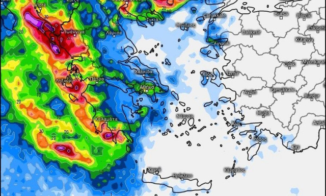 Καιρός: Προειδοποίηση Τσατραφύλλια για 40ώρο ισχυρών καταιγίδων - Οι «κόκκινες» περιοχές