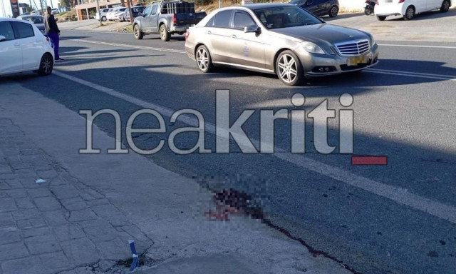 Σοκαριστικό τροχαίο με παράσυρση στο Ηράκλειο: Βίντεο με τη γυναίκα να πετάγεται στον αέρα