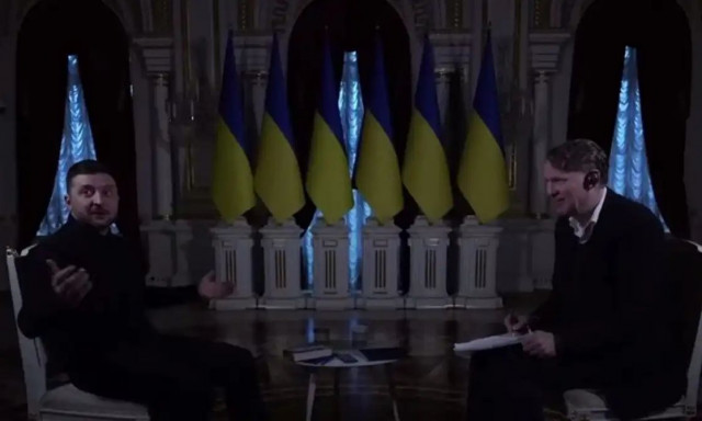 Κίεβο: Διακοπές ρεύματος κατά τη συνέντευξη Ζελένσκι στο προεδρικό μέγαρο – Δείτε βίντεο