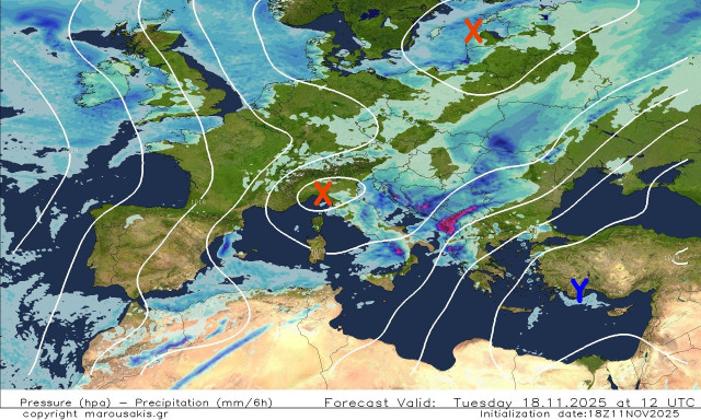 Καιρός: Δημιουργήθηκε ατμοσφαιρικό βουνό - Ο «ΗΡΑΚΛΗΣ» επιμένει για βαρυχειμωνιά